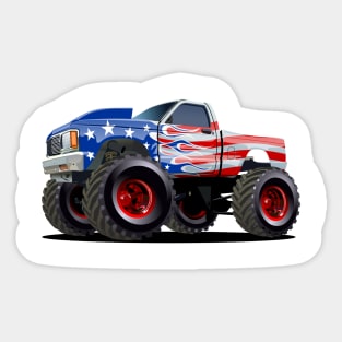 Cartoon monster truck Sticker